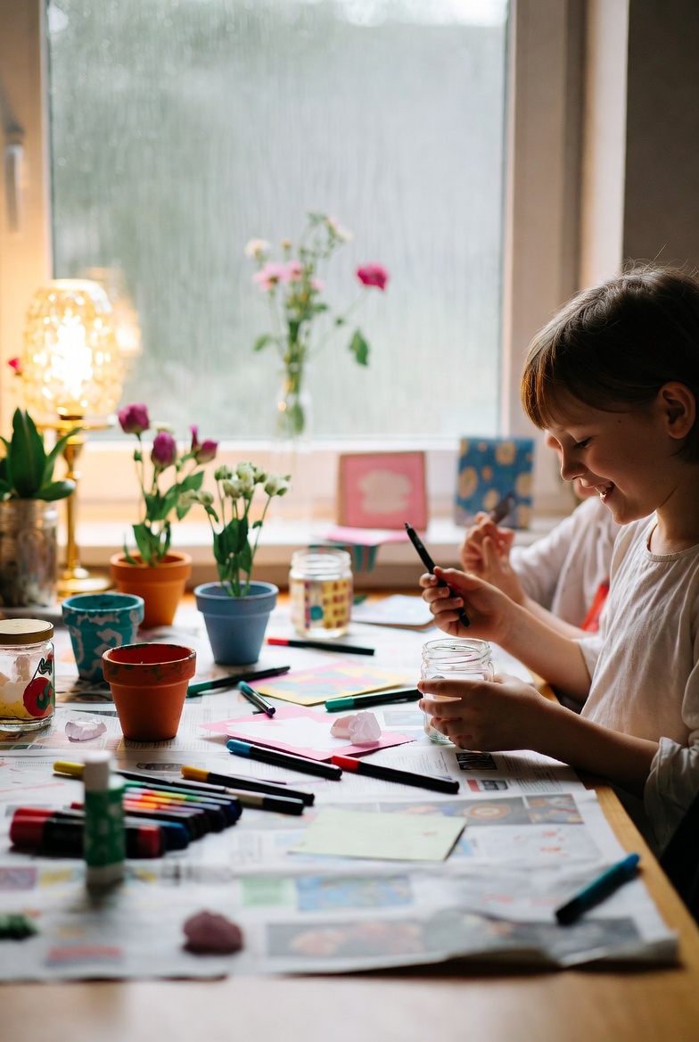 Cozy indoor scene on a rainy day Cozy indoor scene on a rainy day